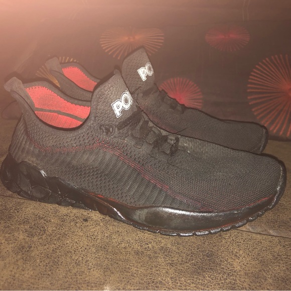 Pony Black and Red Running Shoes - Picture 1 of 4